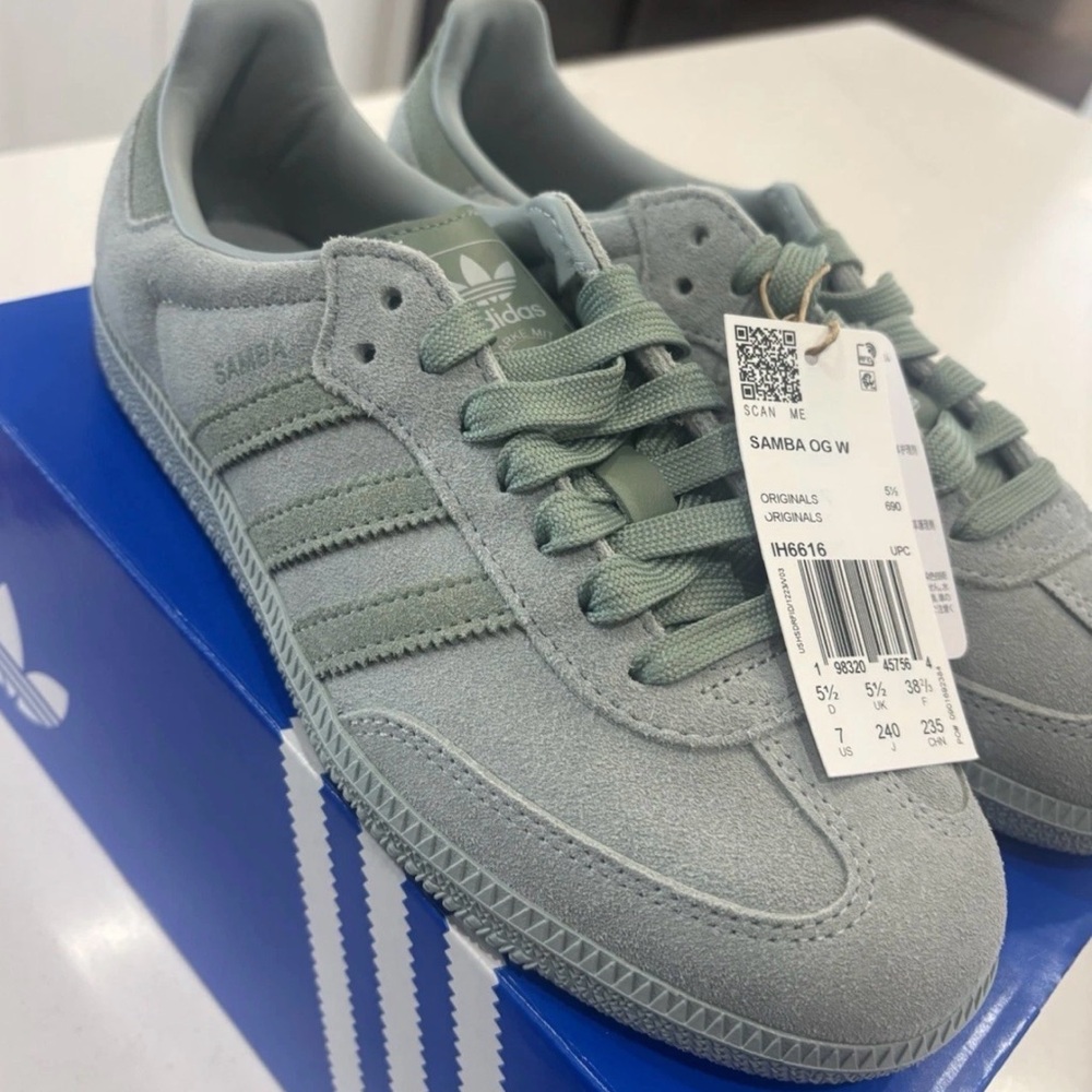 Adidas Samba OG Wonder Sage / Silver Green / Silver Green